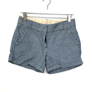 J.CREW Shorts 2 Striped Blue 100% Cotton Pockets Spring Summer Fall Casual Basic